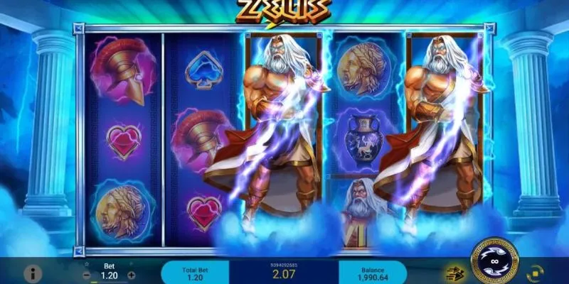 Nổ hũ Kho Báu Thần Zeus đồ họa tuyệt đẹp